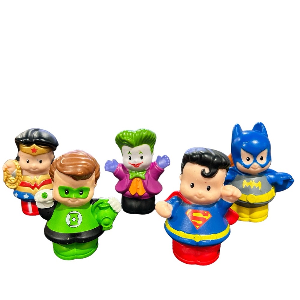 Fisher Price Little People DC Comics Superheroes 5 Figures